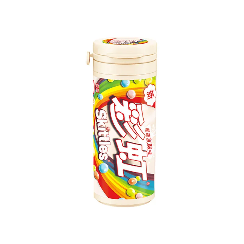 30g  fruit original colorful sour candy eat, drink and play candy original flavor skittle candy