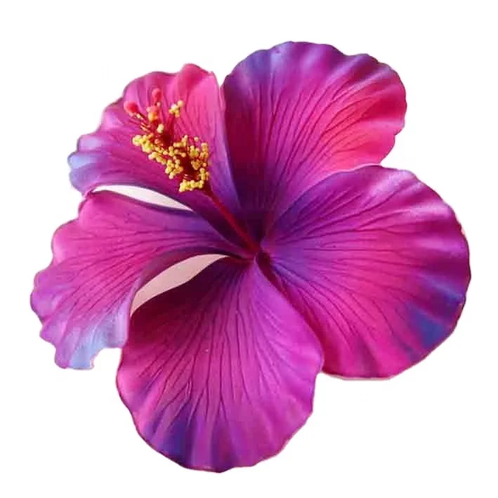 Hot Selling of All Time  Fashion Accessories Handmade EVA foam hawaiian hibiscus flower with special/Unique tattoo pattern print