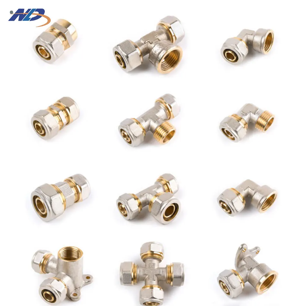 OEM Water Multilayer AL PEX Pipe Tubo Multicapa Raccord Multicouche Press Fitting Tubo De Bronce Brass Pex Press Fitting