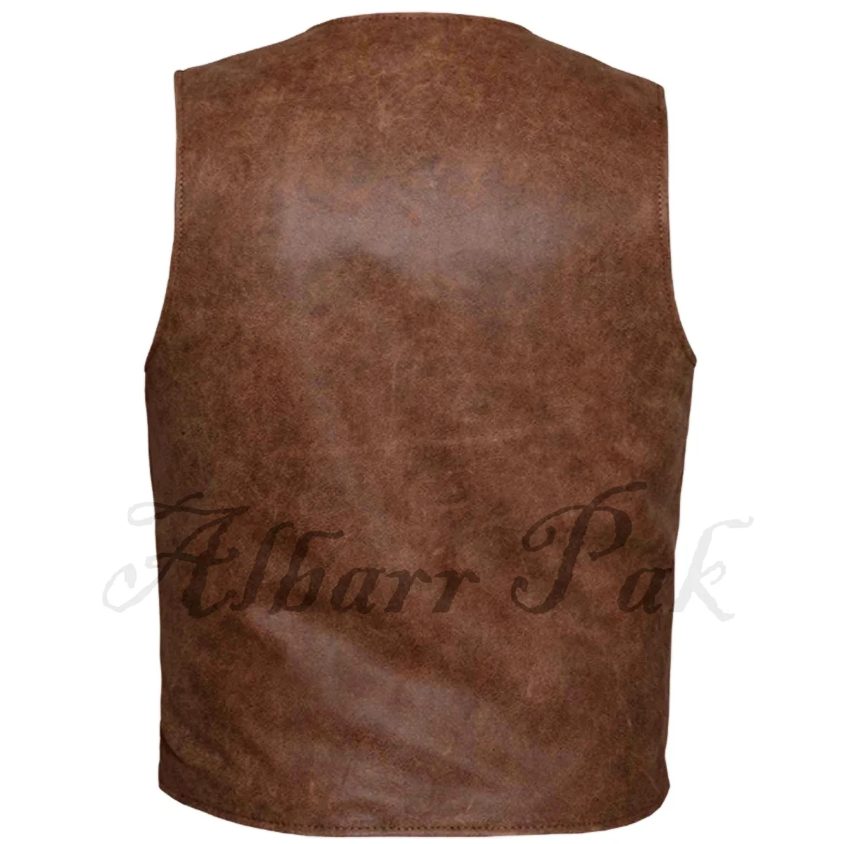 
Best Selling Genuine Leather Motorcycle Vest/Men Vest Made With Real Leather/Breathable Top Quality Leather Vest - Albarr Pak 