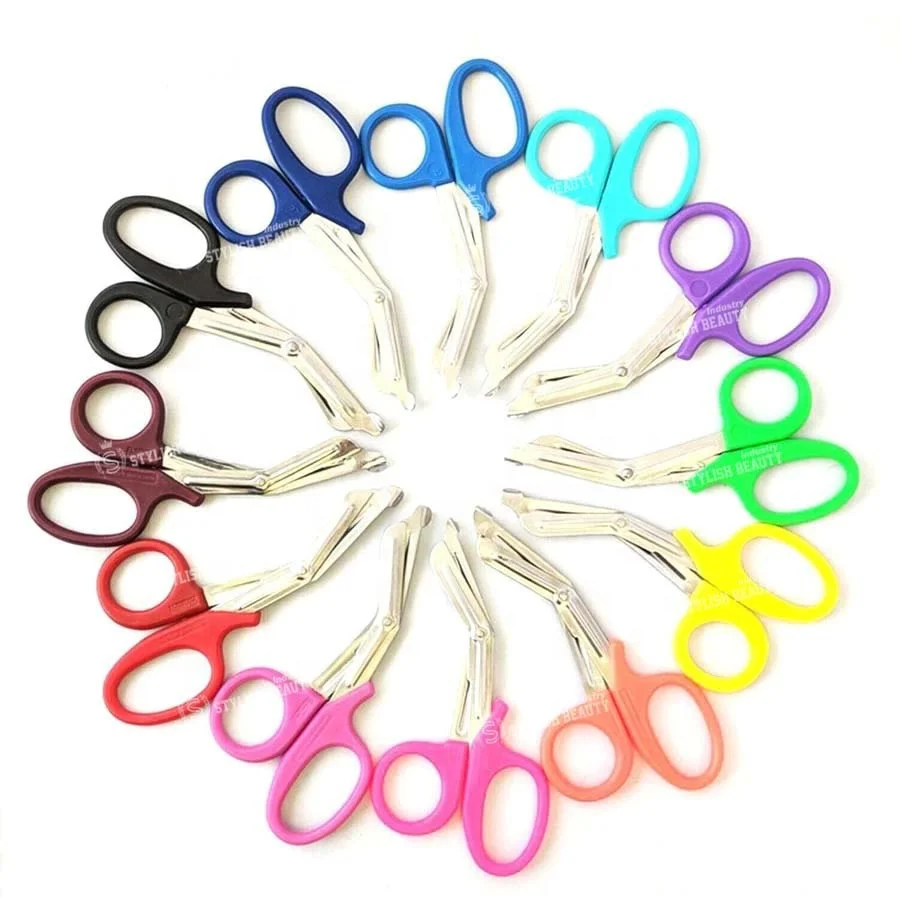 Wholesale Best Selling Japanese Stainless Steel Scissors Bandage Shears Colored Handle Medical Scissors With Customized Logo