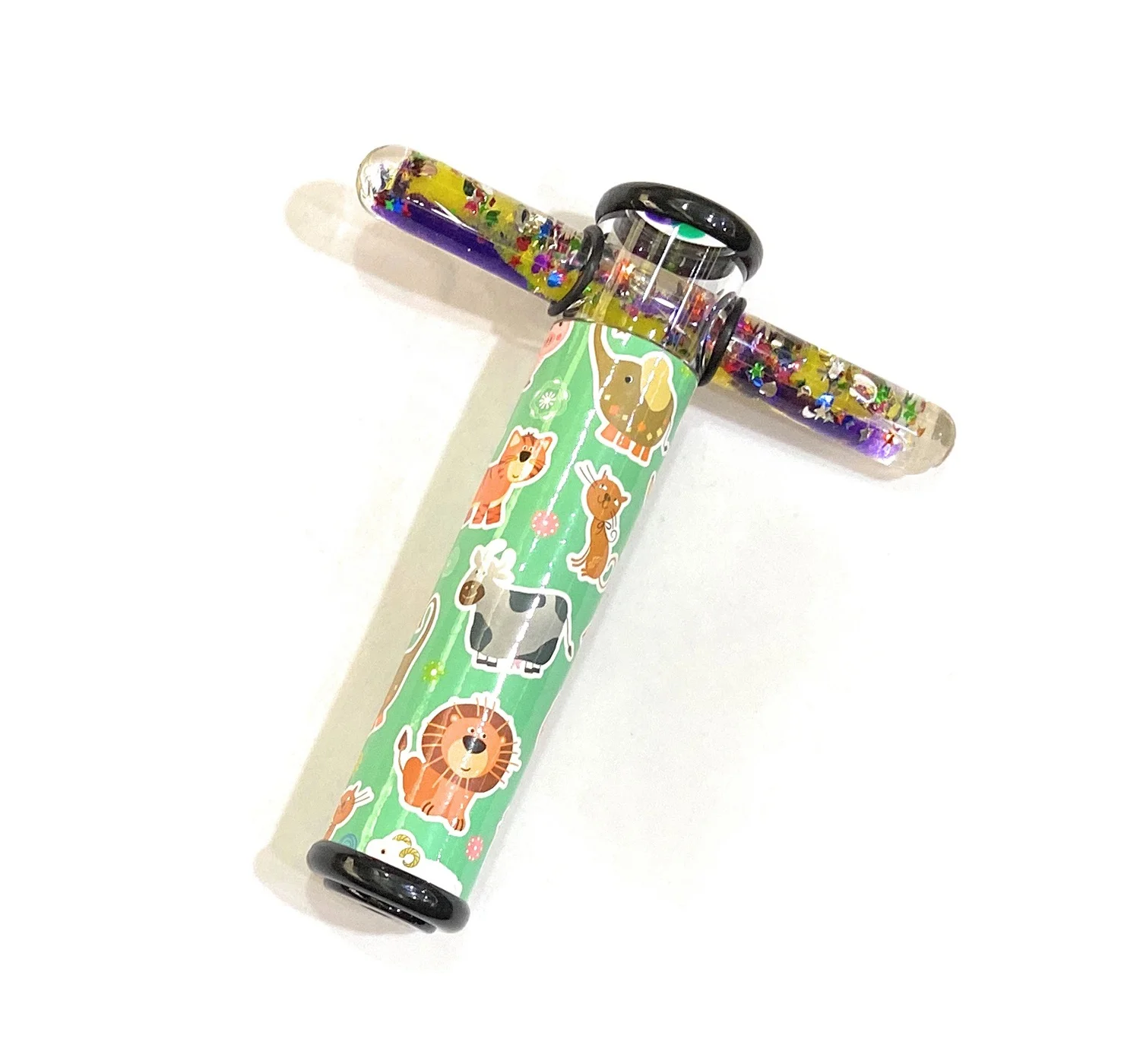 T shape Paper Kaleidoscope Glitter Wand Gift Item Souvenir