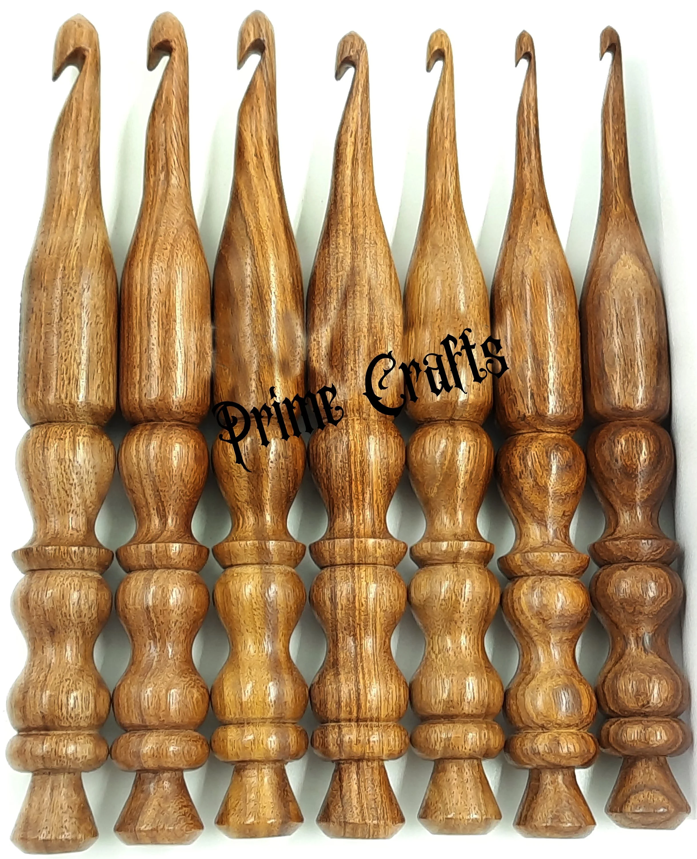 Handmade Wooden Crochet Hook-Neem wood Needle Crochet Hooks Set - Yarn Craft Knitting Needle for Chrocheting Lace Doilies Flower