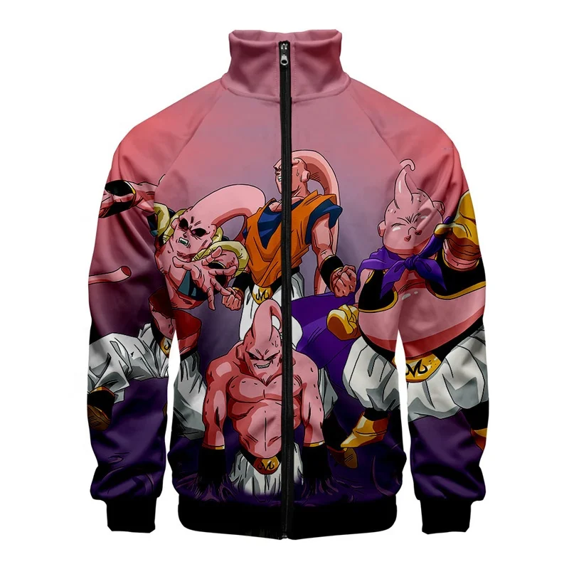  Модная толстовка с капюшоном на молнии 3D Цифровым принтом от производителя мужские куртки и пальто аниме толстовки GOKU
