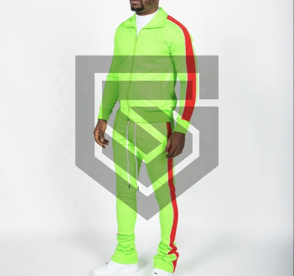 High quality men stacked suit pent/jogger pants trending designs winter stacked pants trousers 2021 design