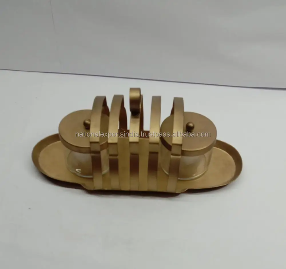 Поднос с золотым отсеком поднос для закусок и блюда металлический сухофруктов крышкой