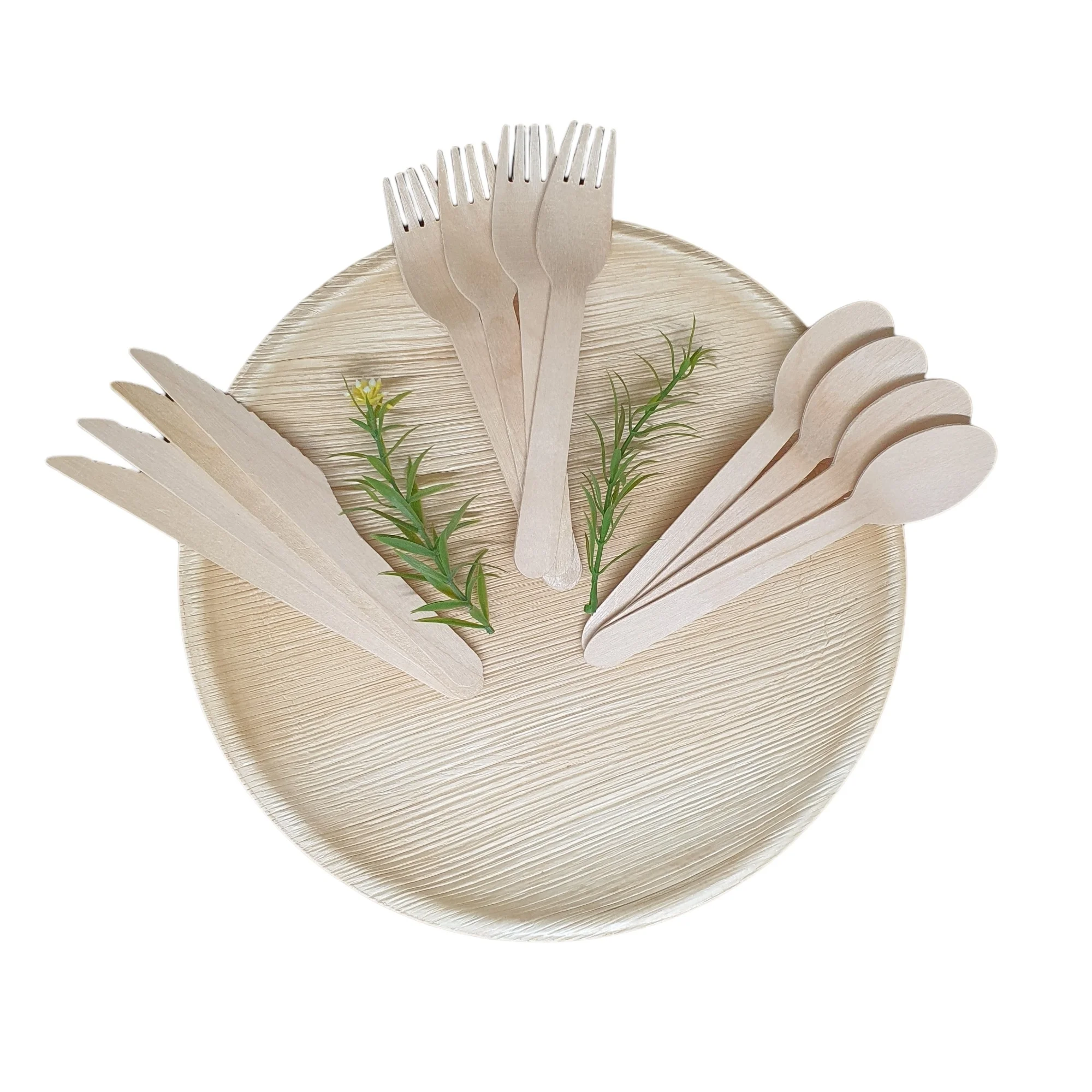 Vietnam Factory Disposable Plate Palm Leaf Plate Decorative Disposable Plates Big Selling Amazon Tray