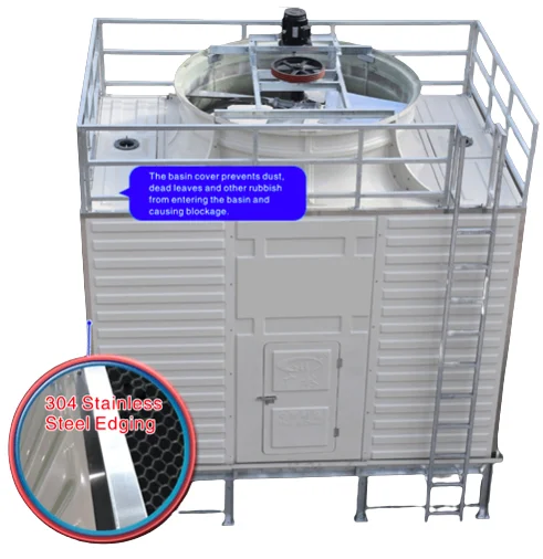 10 ton-500 ton cooling tower FRP Counterflow Square Cooling Water Tower price