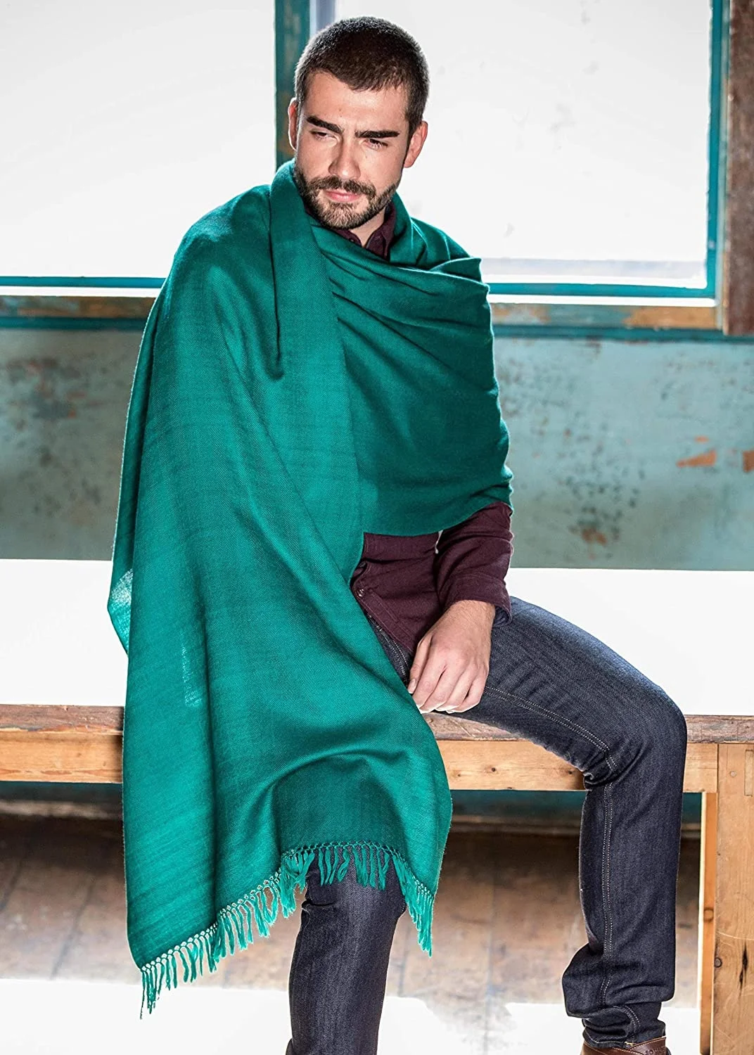 Cashmere Scarf Sale Muffler New Pattern Small Size Unisex Warm Winter Nepal Cashmere Scarf