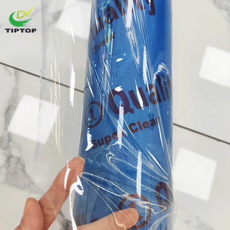 Tiptop Factory Good Quality Waterproof Flexible Super Clear Transparent Higher Clarity Pvc Film Sheet For Furniture