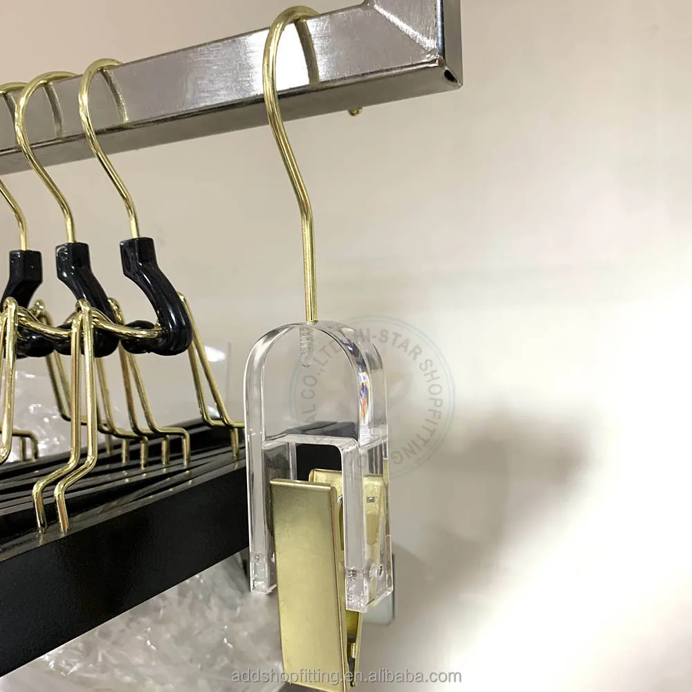 Clear clip acrylic hair extension hanger