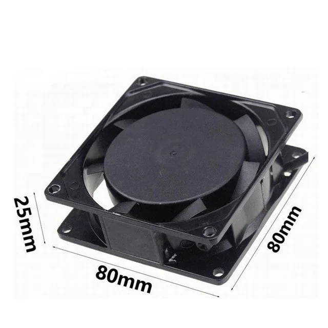 NX 8cm High Quality Ball Bearing 2800RPM AC Axial Flow Copper Motor Fan 8025 AC 220v Brushless Fan PV Inverter Cooling