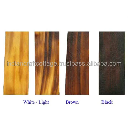 Natural Buffalo Horn Plates in custom made sizes suitable for eyeglass frame manufacture