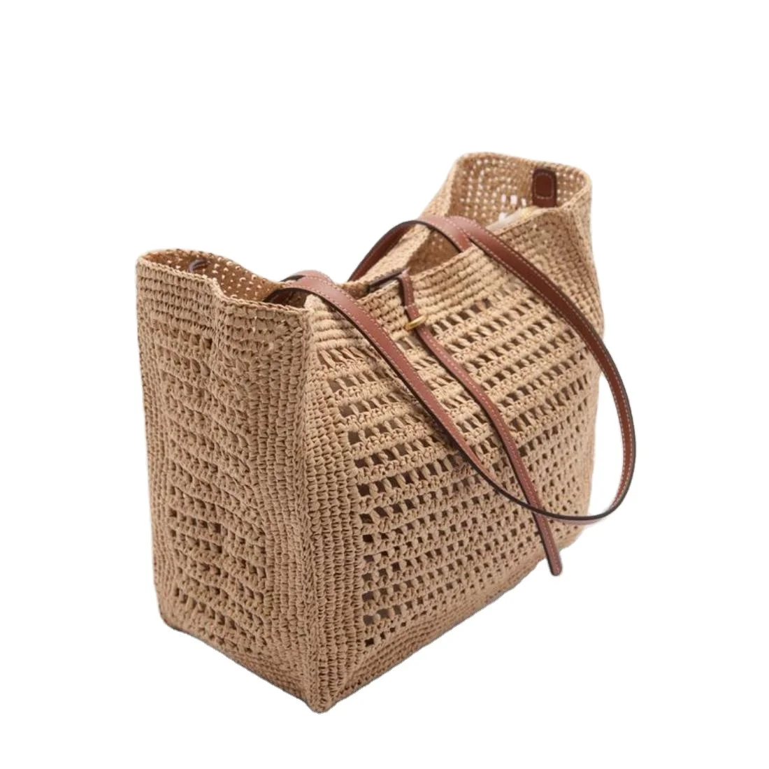 Bohemian Style Jute Handbag With handles OEM ODM Customized Vintage Shopping Bags Handmade Crafted Reusable Jute Bag For Ladies