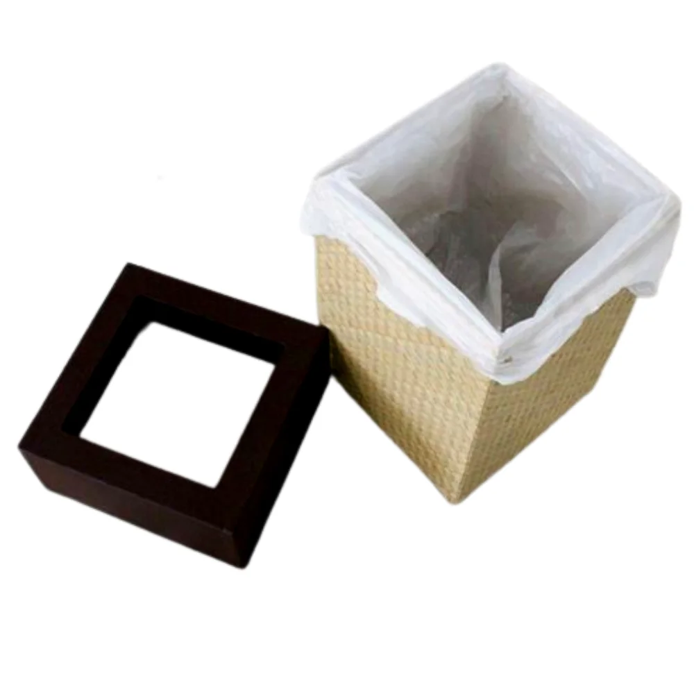 Amazon Best Selling New Design Round Square Bamboo Trash Can With Lid Low MOQ Ready To Ship Made In Viet Nam