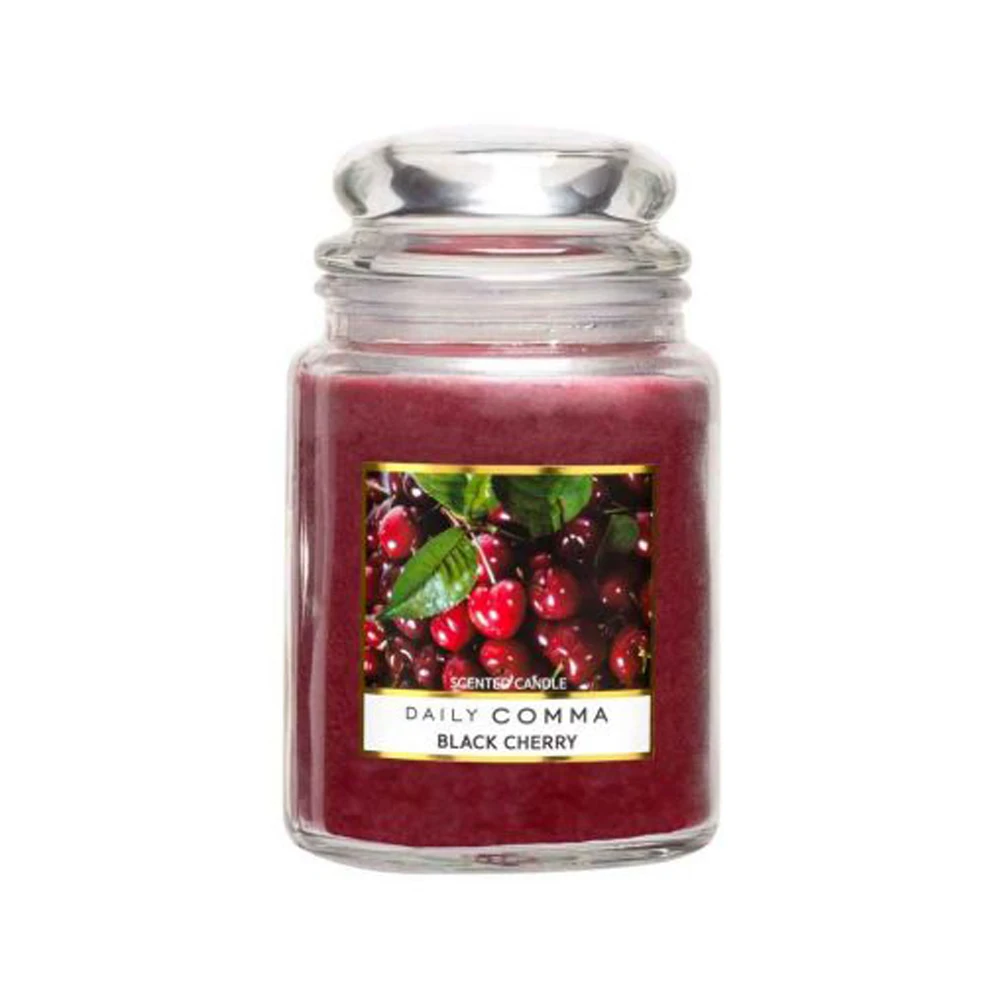 Best Seller Home Decoration Sandalwood Scented Candles-Black Cherry Handmade Scented Candle (Large - Small) Made In Vietnam