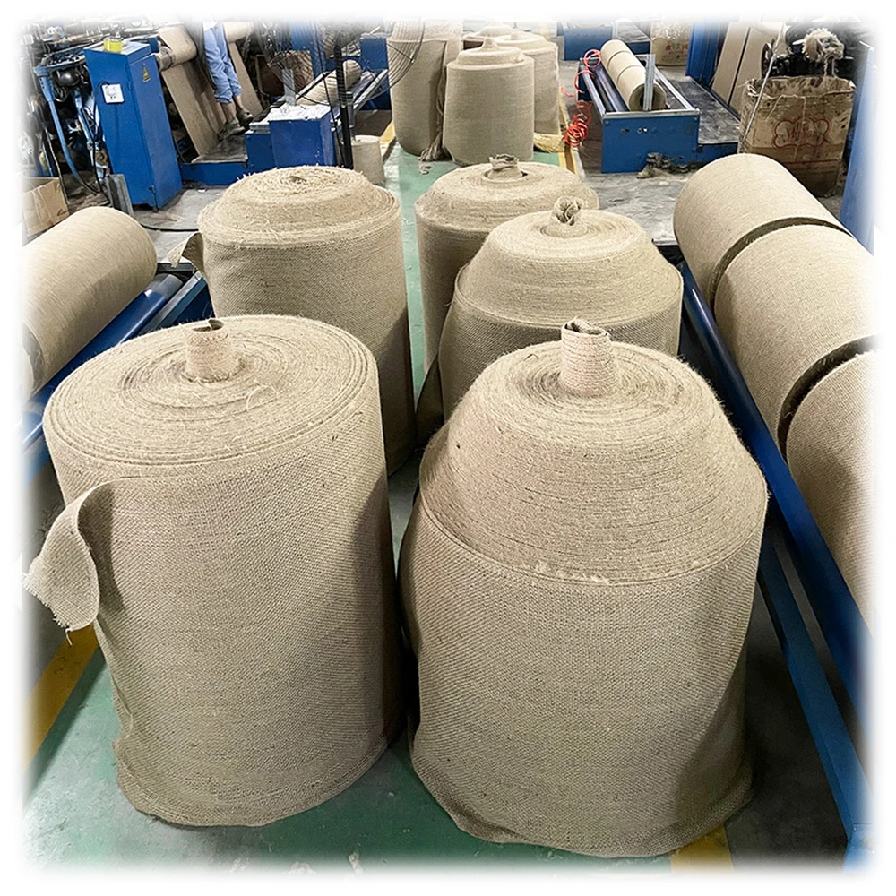 Bamboo Linen Fabric 6060 Cotton Jute Cloth Jute Burlap Hessian Cloth 100% Jute Tote For Construction Decoration Packing