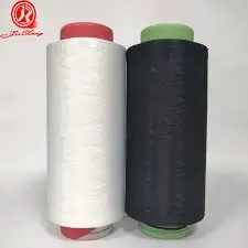High Quality 50 700 Denier Polyester Draw Textured Yarn Raw White SD Knitting Weaving Featuring High-Intermingle Yarn Material