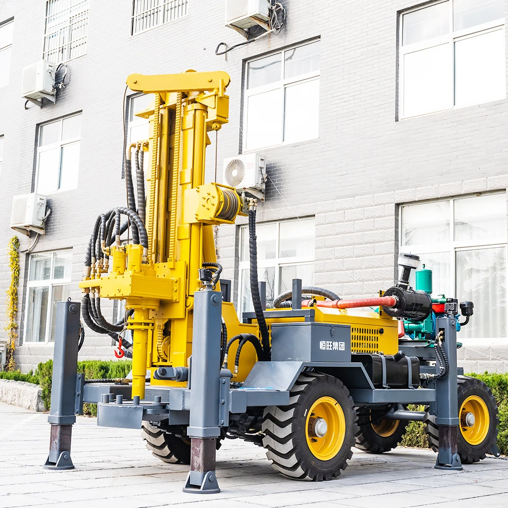 hengwang crawler 600m 500m 400m 300m 200m 100m pneumatic borehole water well drilling rig for sale in dubai