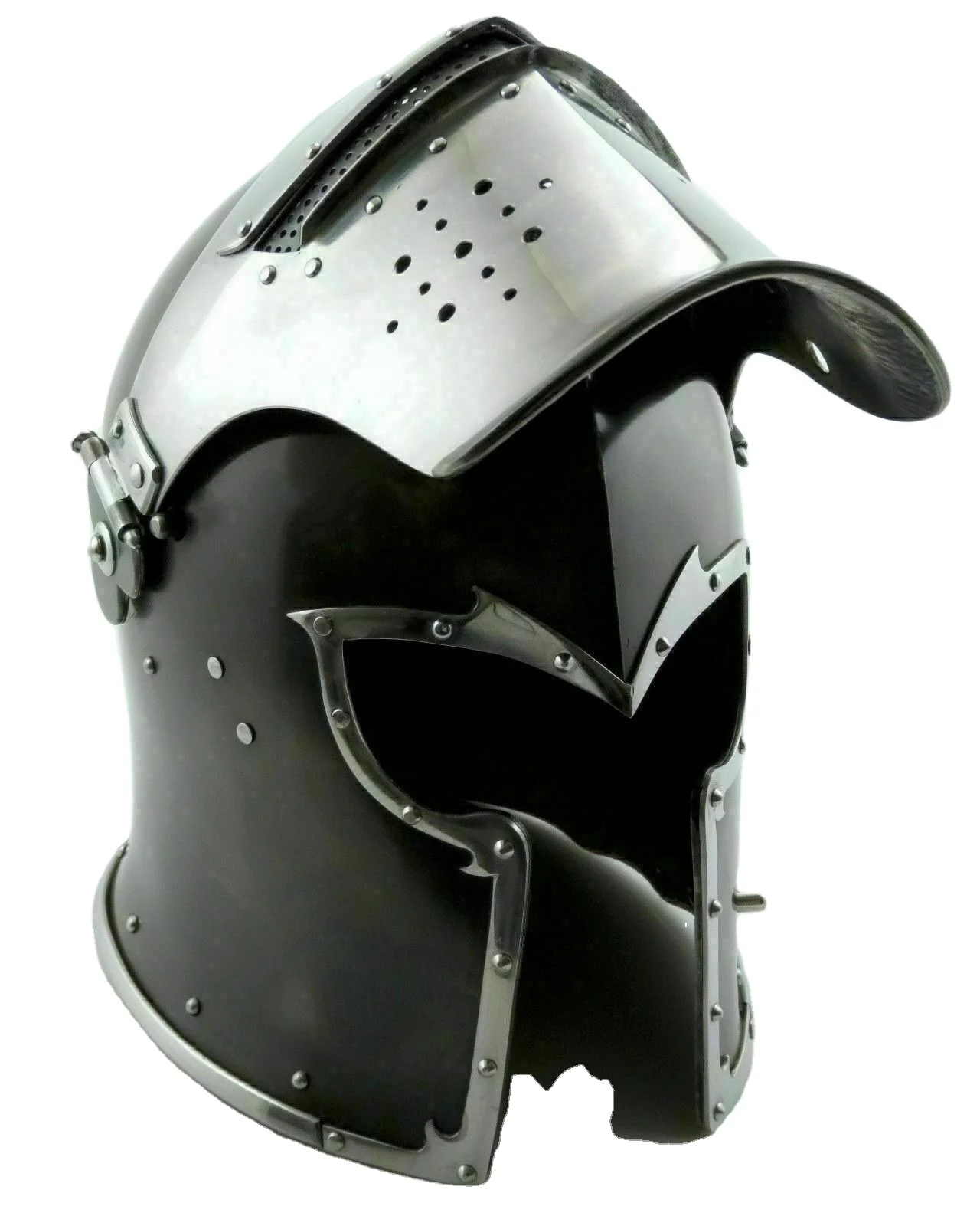 Medieval Knight Sugarloaf Crusader Helmet Armor Templar Viking Helmet