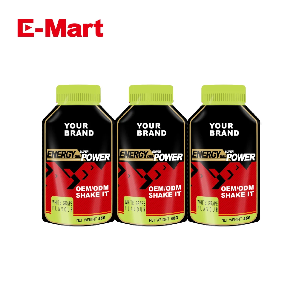 Customize energy gel gu White Grape Flavour 45*30pc