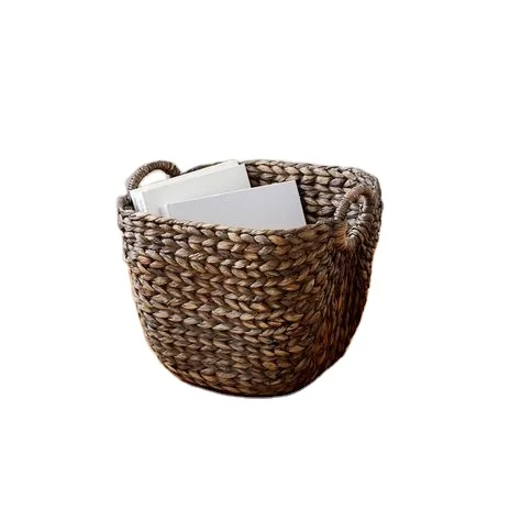 WOVEN BASKET Sustainable Wholesales SEAGRASS BASKET DESIGN  BELLY BASKET WITH LID Home decor Handicraft in Vietnam
