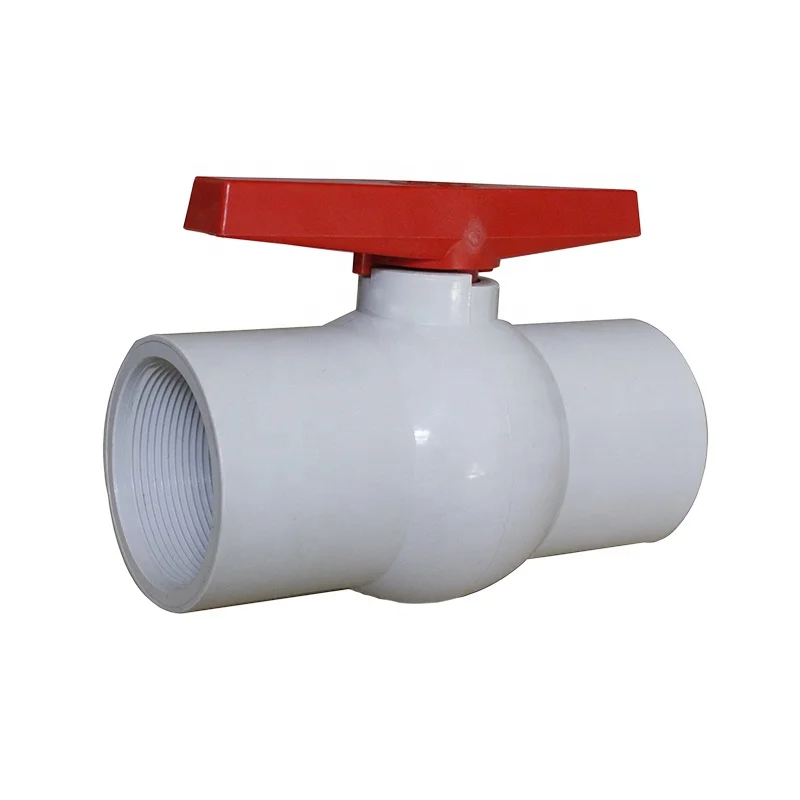 Manual Plastic PVC Ball Valve with Butterfly Handle PN10 for Water Supply OEM Customizable Base Media
