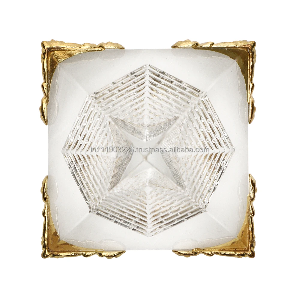 Crystal Pyramid  Unique dual pyramid made from high quality K9 crystal unlike the plastic or acrylic ones