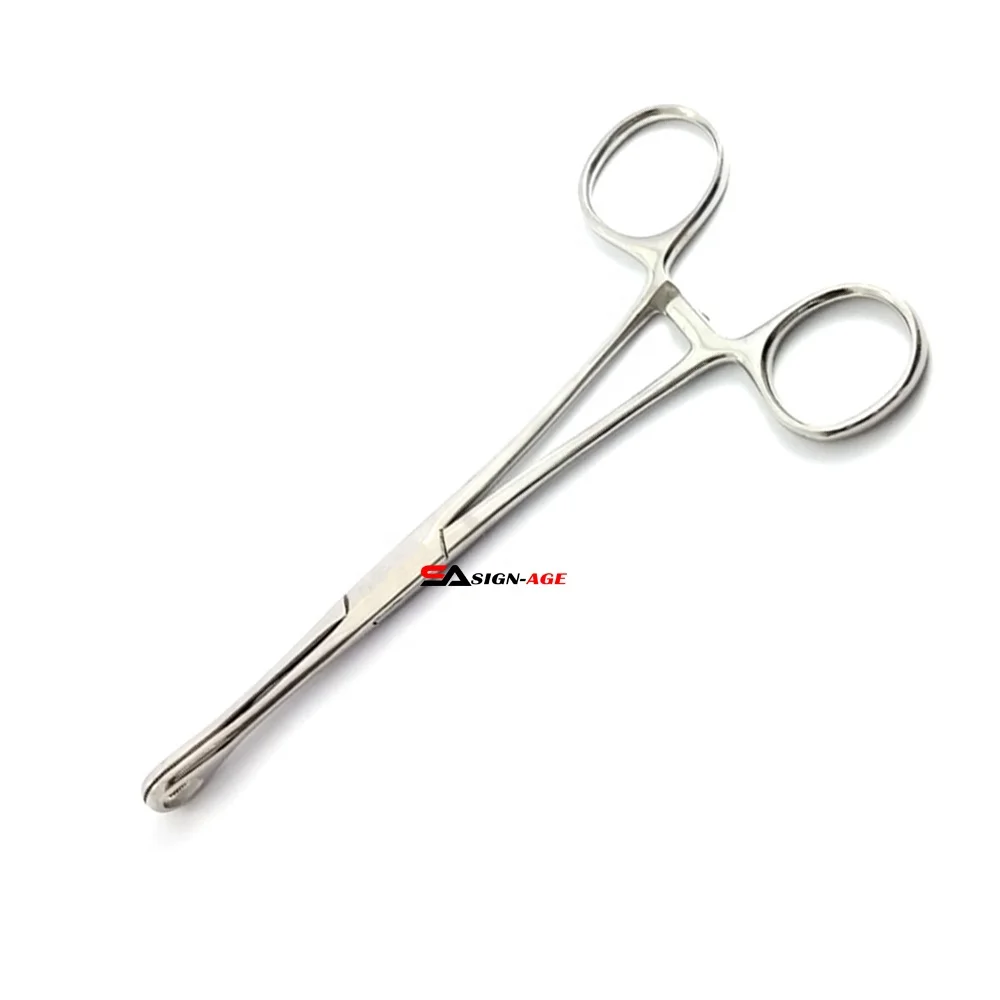 2024 Professional Stainless Steel Foerster Sponge Holding Forceps Body Piercing Tool Surgical Instrument