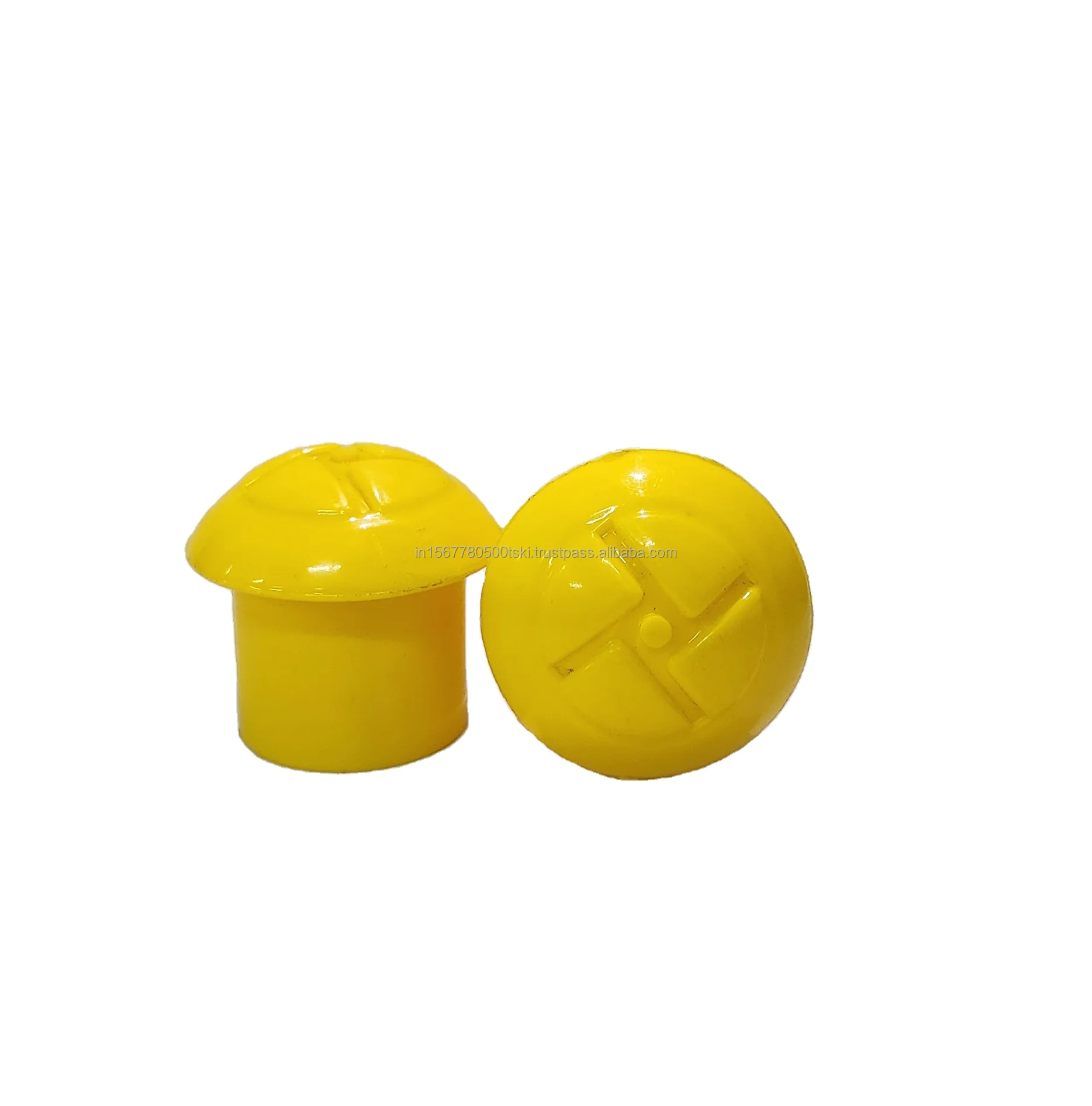 High Visibility Reusable Plastic Rebar Safety Caps Construction Sites Industrial Design Square High-Visibility Rebar End Caps