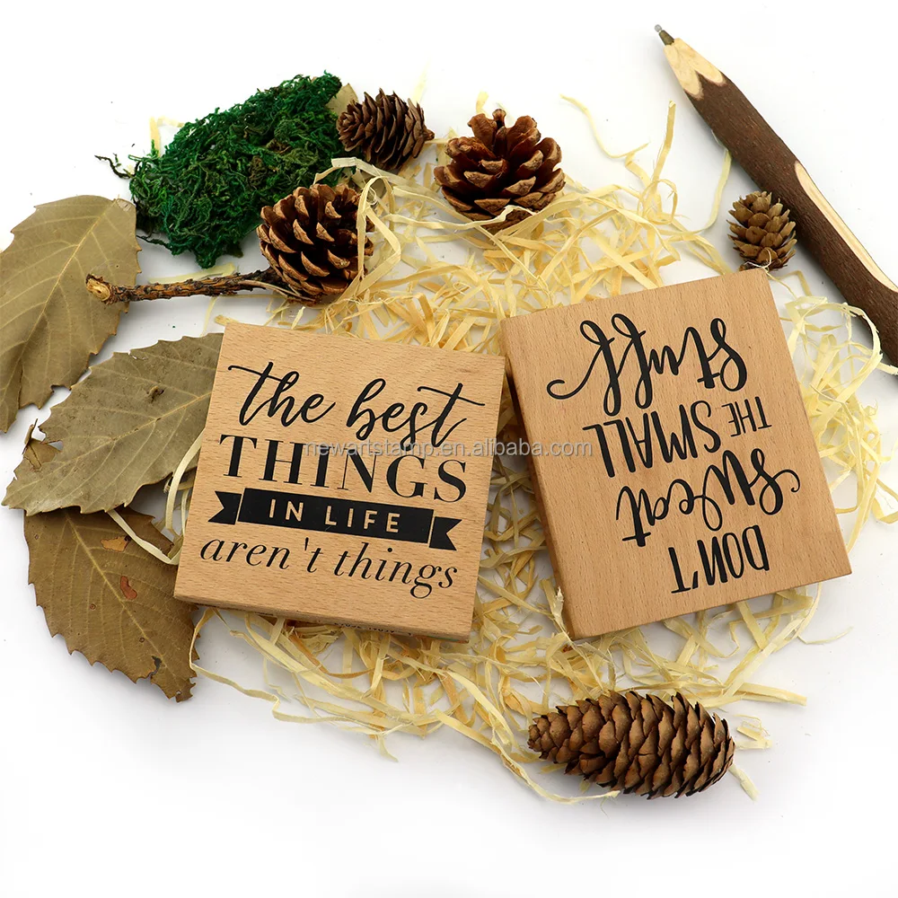 NewArts Wooden Rubber Stamp Elegant Detail Rubber, Seasonal Personal Customized OEM ODM Various Color, Scrapbooking Card Journal