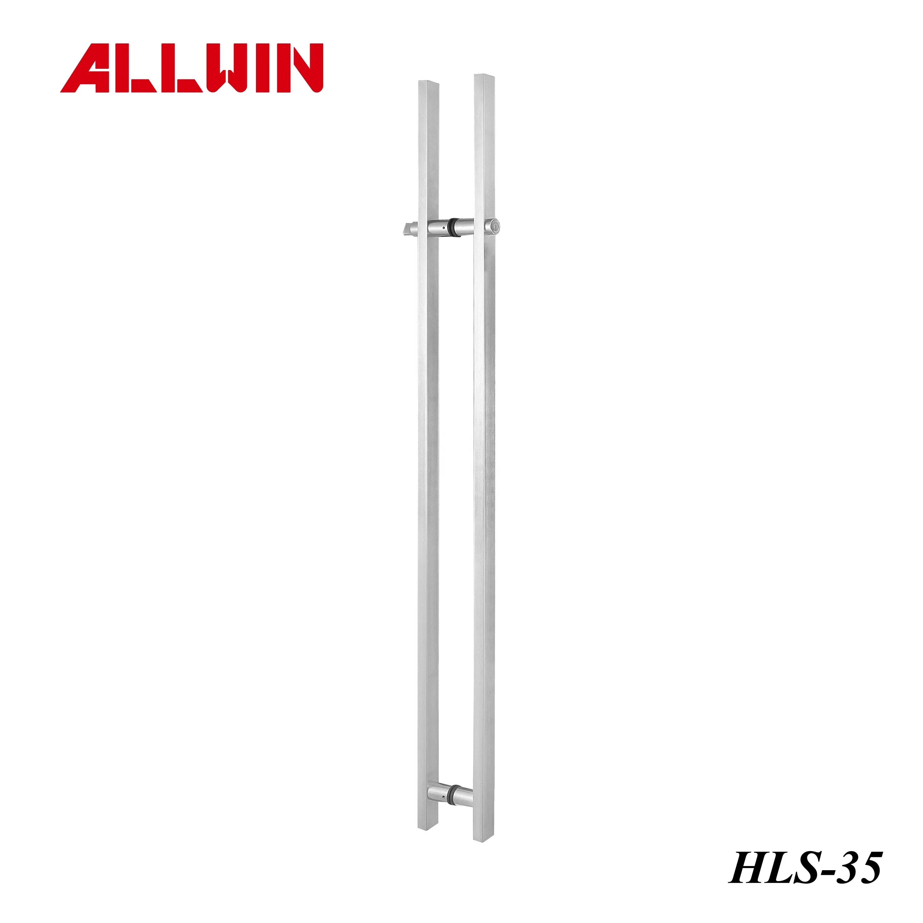 Modern Design Brushed Stainless Steel Push Pull Door & Window Handles Locking Ladder Pulls Hotels Wooden Windows Glass Windows