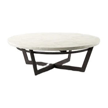 Table Classical style for home Restaurants hotels iron frame Metal table Brass  Frame Aluminum coffee table Marble Furniture