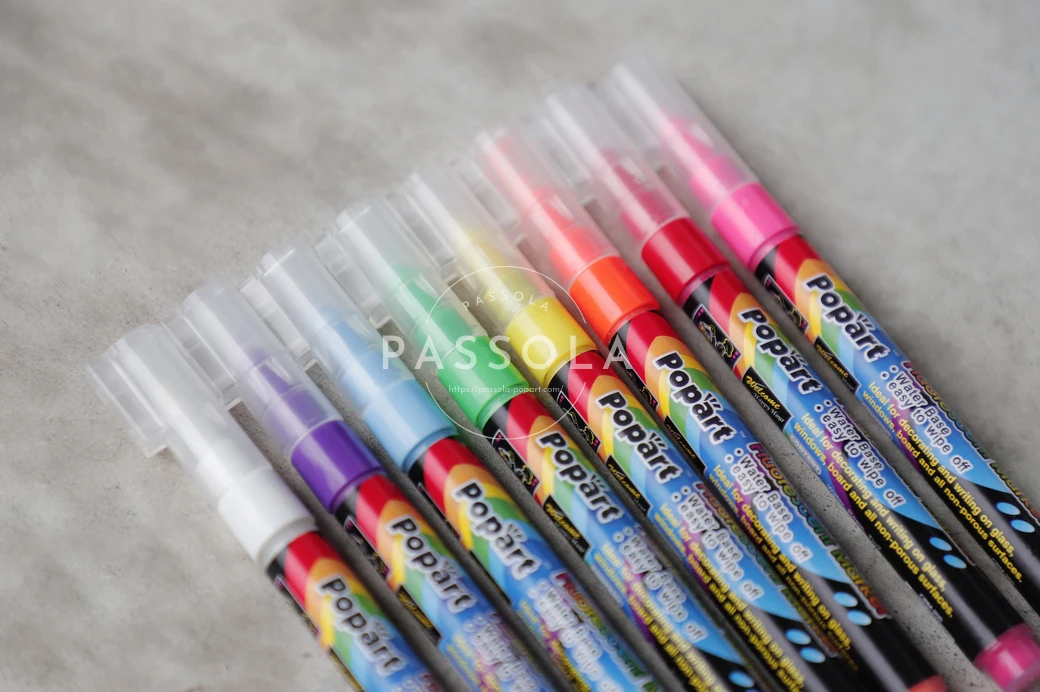 1 мм маркер с тонким кончиком на водной основе стираемый жидкий мел 50