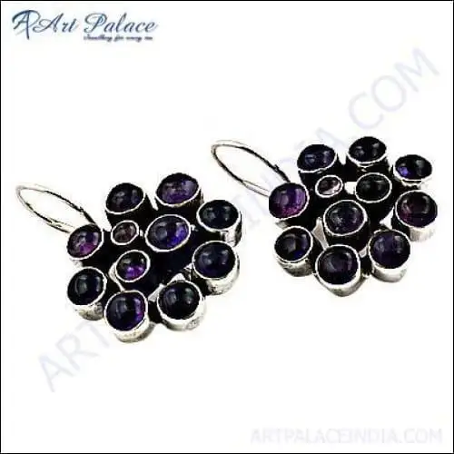 Серьги из аметиста
