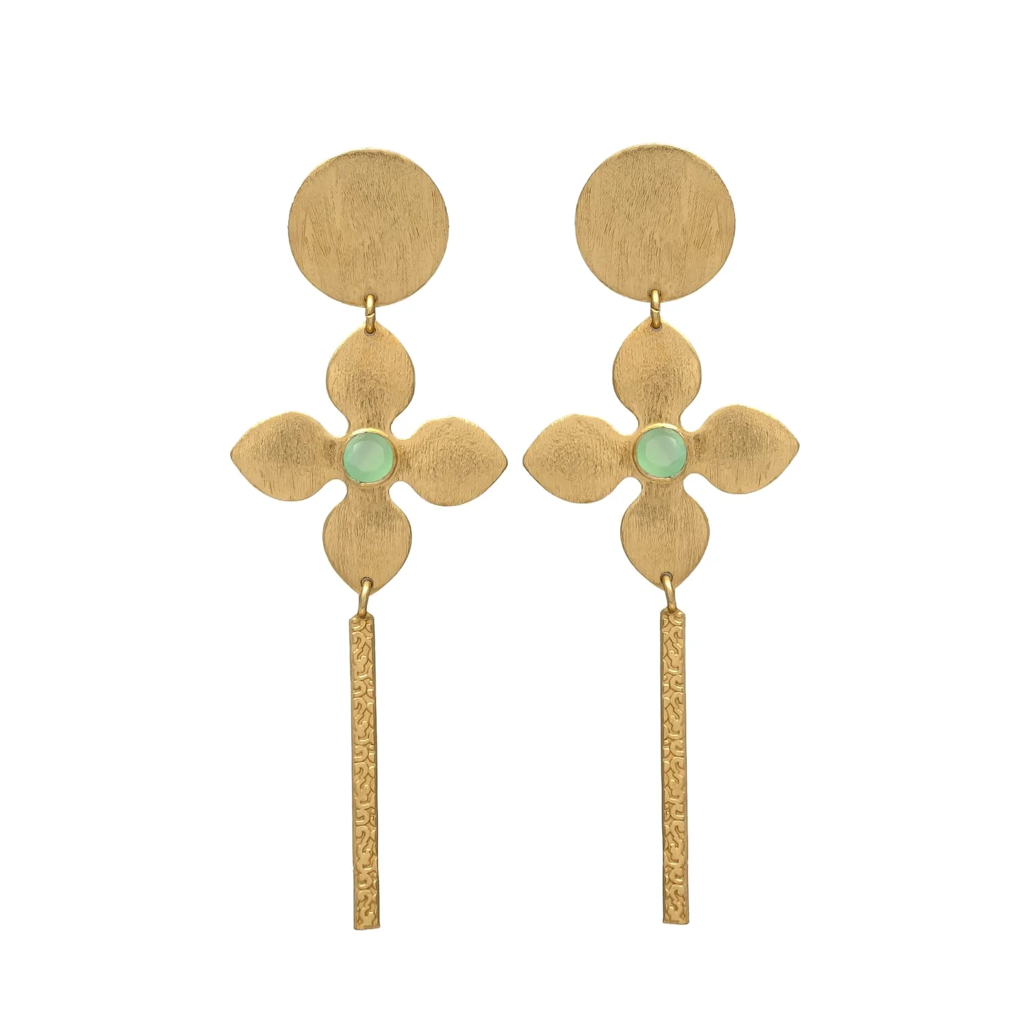 Enchanted Forest: Dazzling Earrings with Vibrant Green gemstone Accents earrings set for women and girl