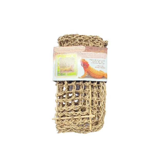 LIZARD LOUNGER REPTILE MAT FOR CLIMBING SEA GRASS LOUNGER HAMMOCK FOR  BEARDED DRAGON LIZARD REPTILE