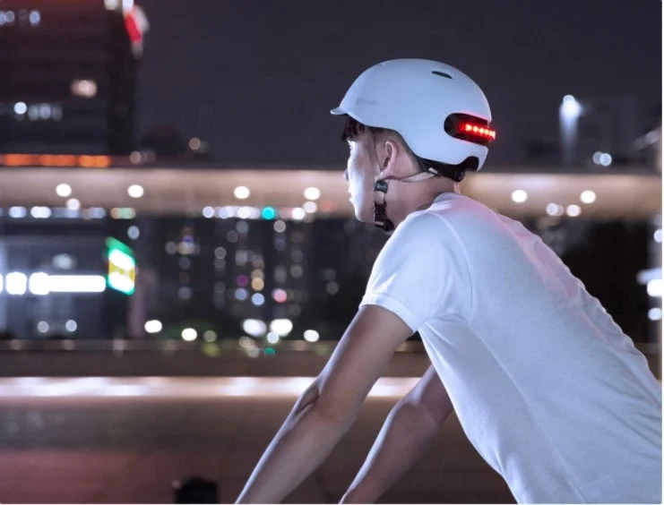 Smart LED Warning Flash Riding Helmet for Electric Scooter and bike bicycle Or Motorcycles accessories
