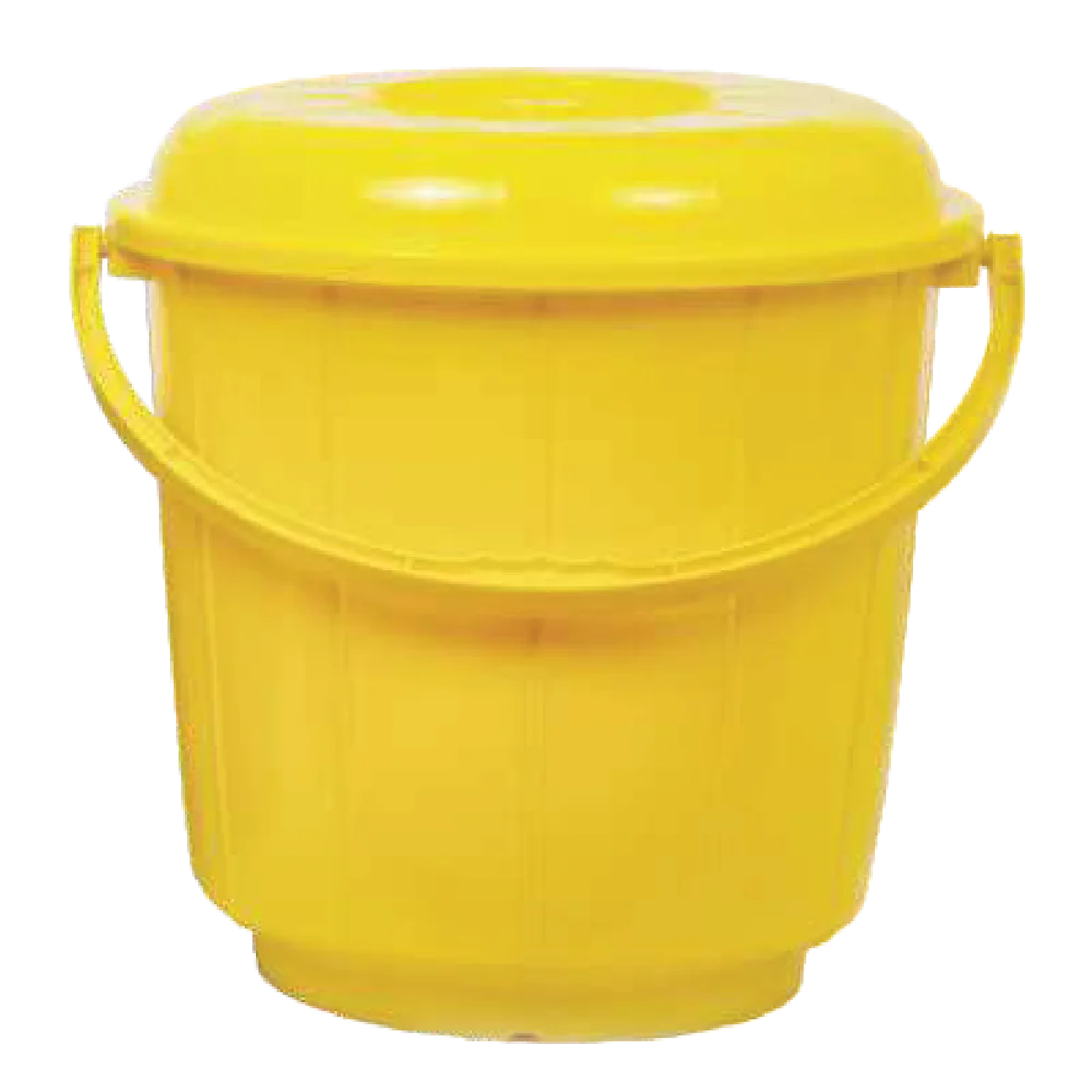 Best plastic handle buckets with capacity 25 litres used for composting washing items holding sand etc available