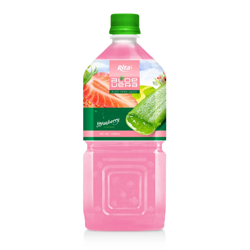 Rita 1L Pet Bottle  NFC Juice Added Aloe Vera Soft Drink From Vietnam Fresh Aloe vera Soft Drink