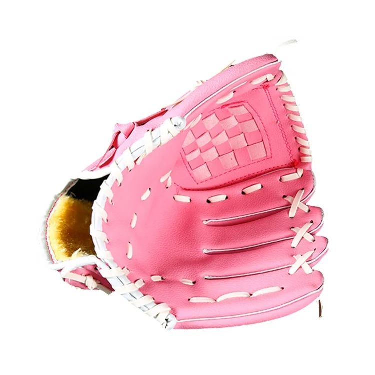 Fashion Youth/Kids Prospect Baseball Glove Outdoor Sports Equipment Softball Practice Baseball pink color Gloves for women