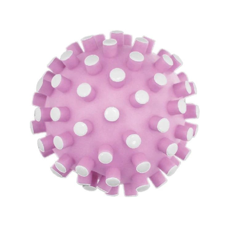 Best Quality Kaico PVC Material Dog Products Squeaky Pink Balls Soft Vinyl Toy Make Custom Dog Toys