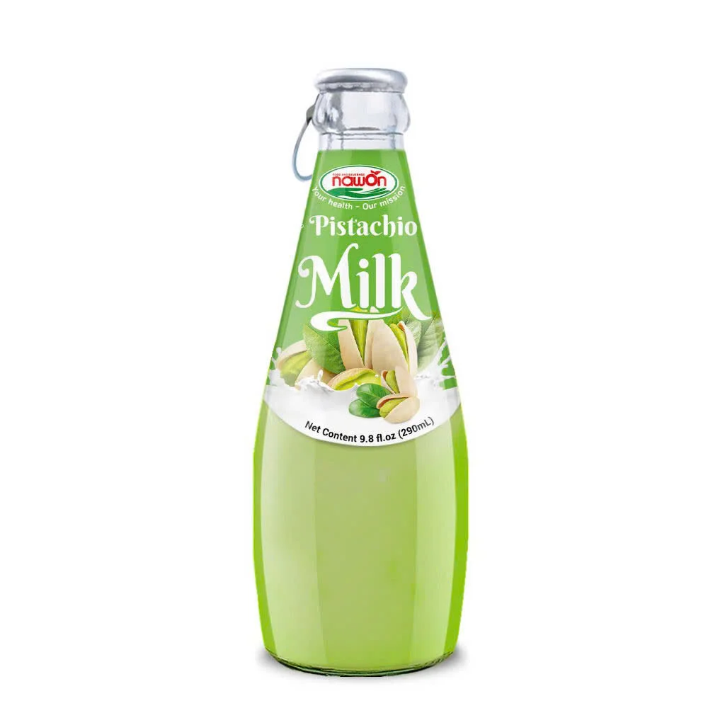 Nawon 290ML Glass Bottle Healthy Beverage Pistachio Macadamia Almond Cashew Nut Milk Drinks Grain Nut Juice Wholesale Supplier