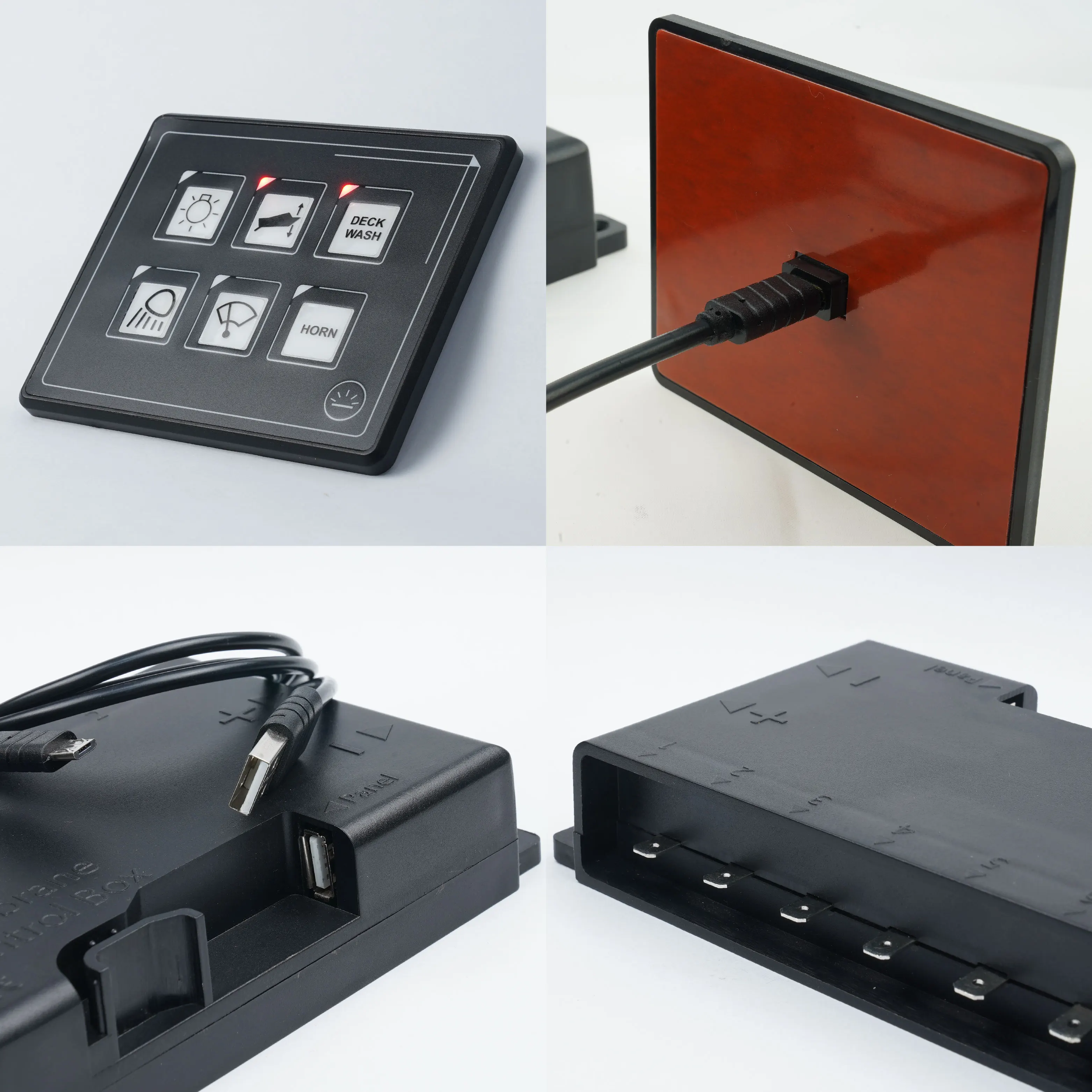 6 Gang marine rocker switch panel with APP Control