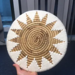 Wholesale Woven Wall Basket Plate Eco friendly Boho Decorative Wall Baskets For Living Room Bedroom Made in Vietnam OEM ODM