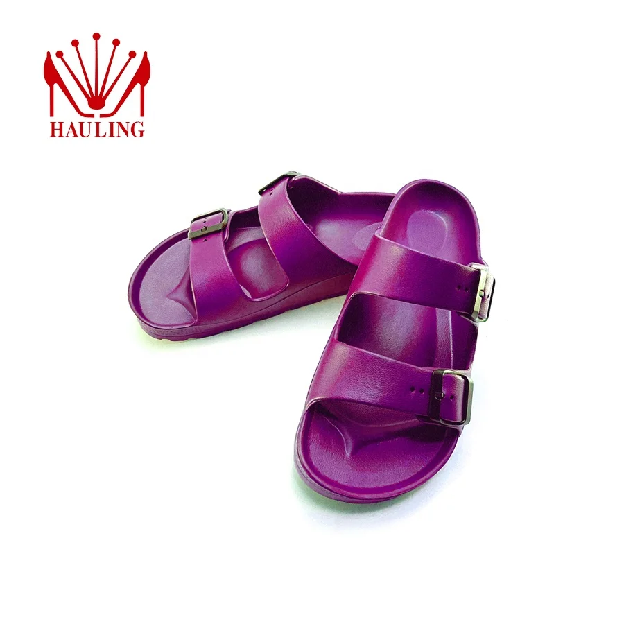 Ready to Ship Wholesale New Double Buckle slide sandals unisex sandal EVA sandals for men
