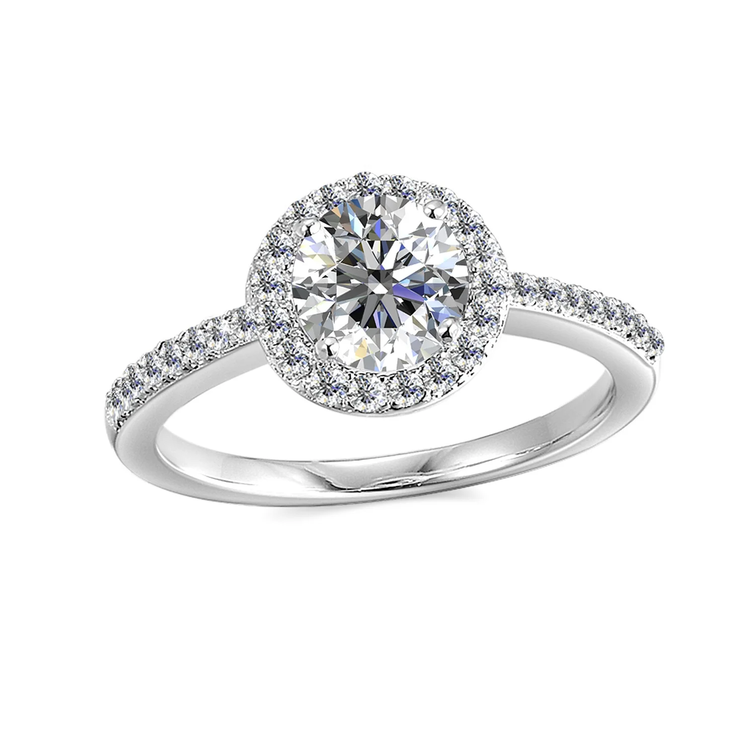 GRA Certified VVS1 Lab Diamond Jewelry Silver 925 18k White Gold Moissanite Wedding Engagement Ring Destiny Jewellery