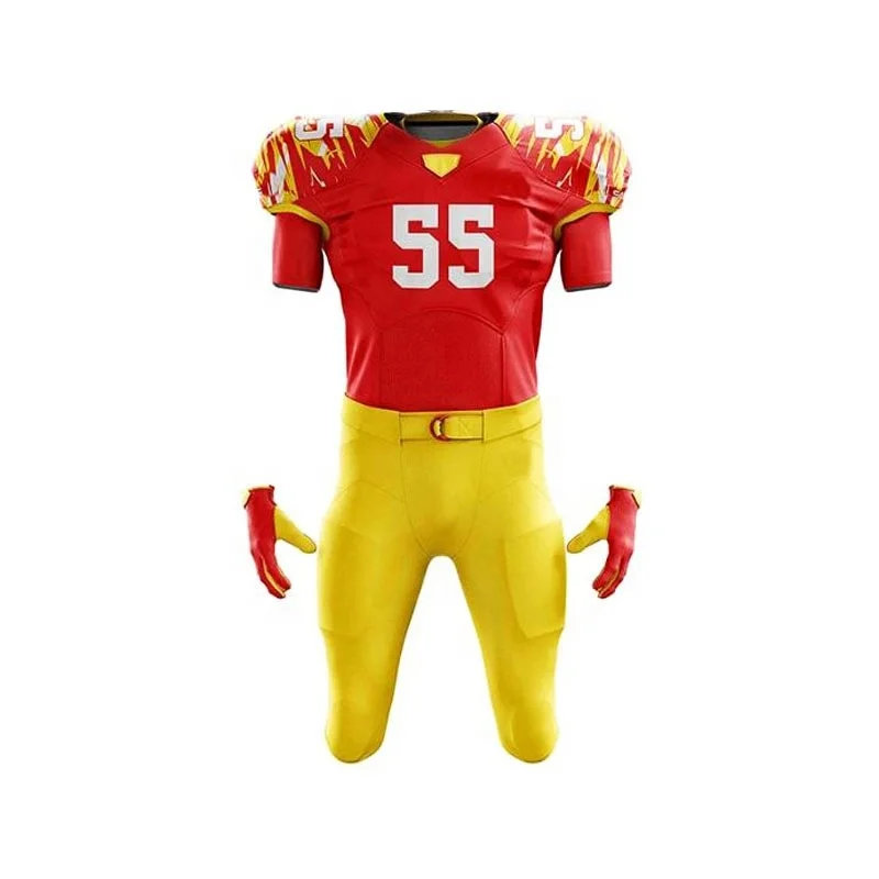High quality sportswear polyester skinny training american uniforms classical fit youth tackle twill football wear uniforms