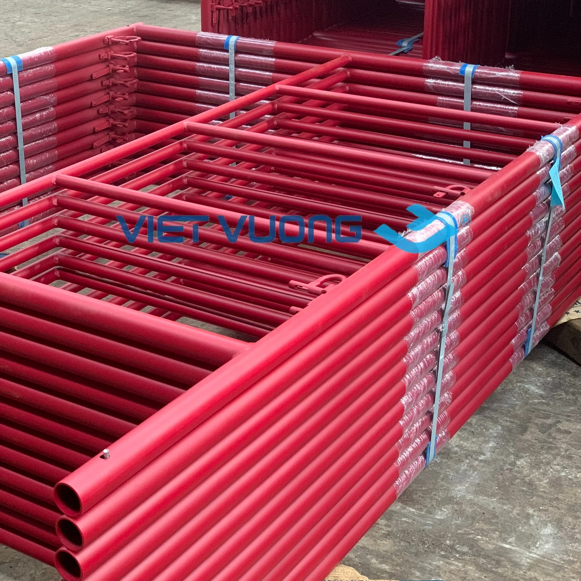High Standard Powder Coating Stable Scaffolding Frame System H Frame - Scaffolding SS400 Steel 2 Years Made in View Nam for Sale