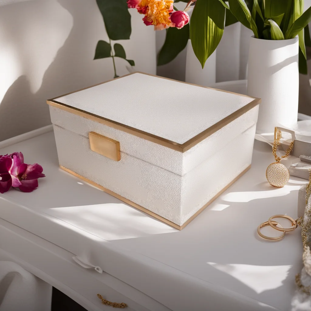 Высокое качество оптовая продажа латунный замок 0 24x0 19x0 1 МДФ бархат вьетнамское происхождение искусственный шагрен роскошная шкатулка для ювелирных изделий